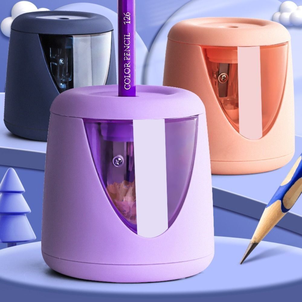 Electric Pencil Sharpener Usb - Naklejka Biurowe Artykuły Szkolne Kreskówkowa Elektryczna