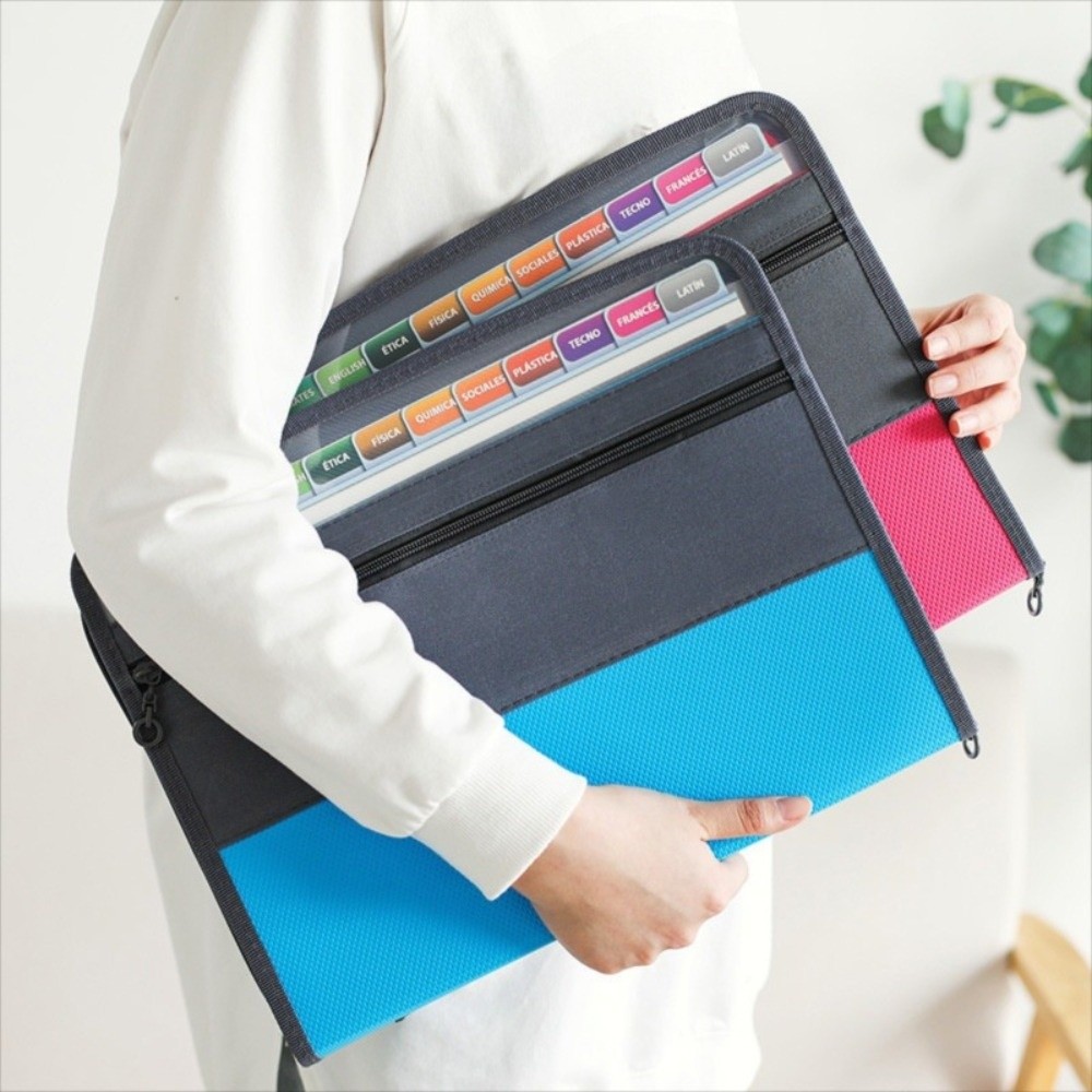 Expandable Accordion File Folder 13 Pockets - Teczka rozszerzana A4 z 13 przegródkami,