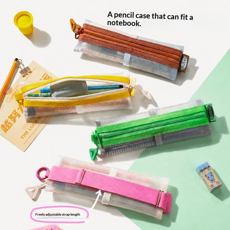 Przezroczysty piórnik z siatki – Clear Mesh Pencil Pouch For Exam recenzja i cena