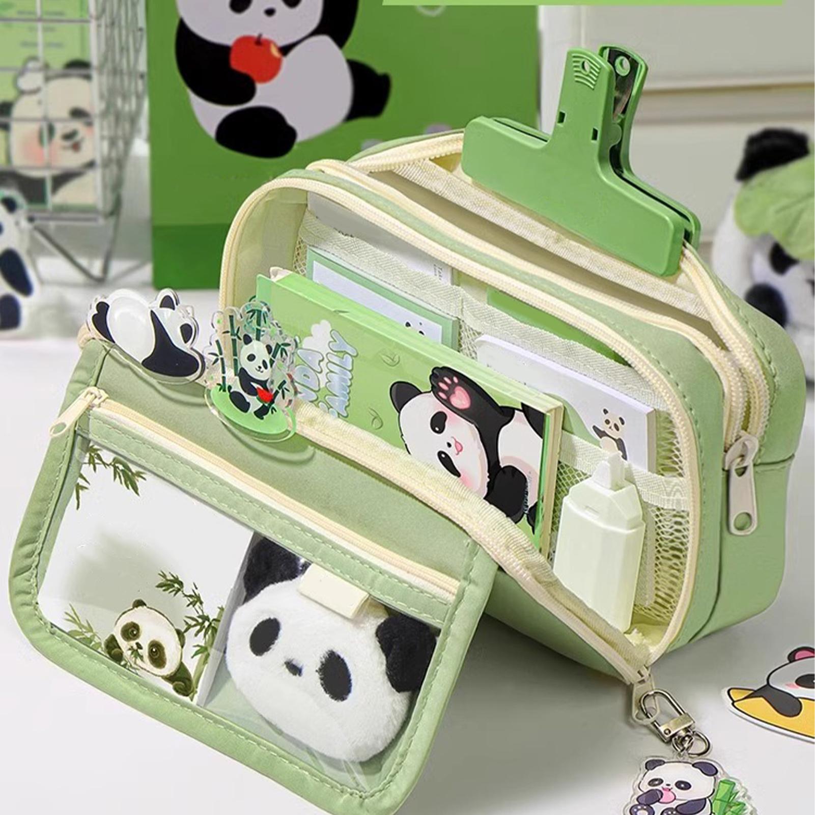 Estetyczny piórnik Panda, piór – Aesthetic Large Pencil Case Pouch recenzja i cena