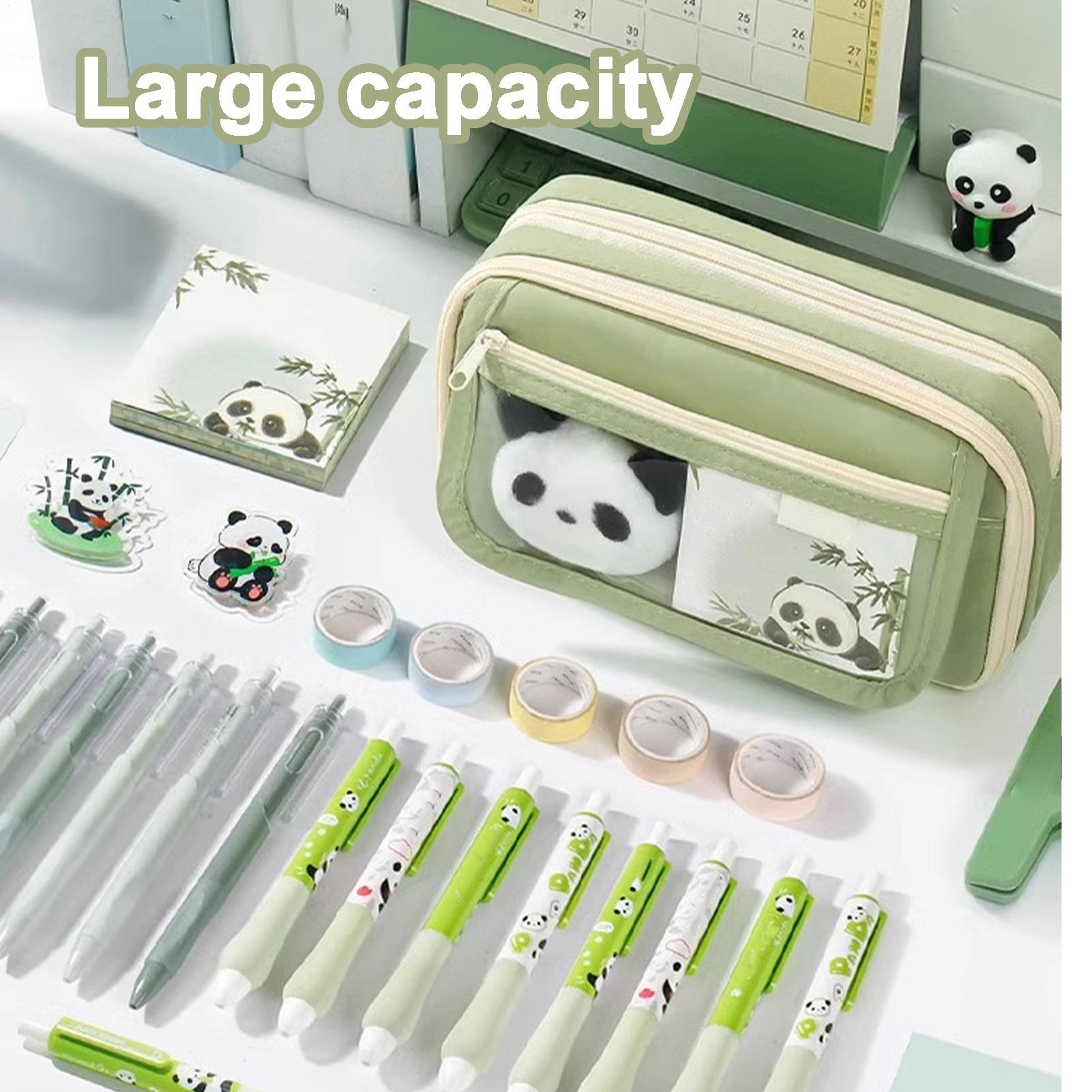 Estetyczny piórnik Panda, piór – Aesthetic Large Pencil Case Pouch recenzja i cena
