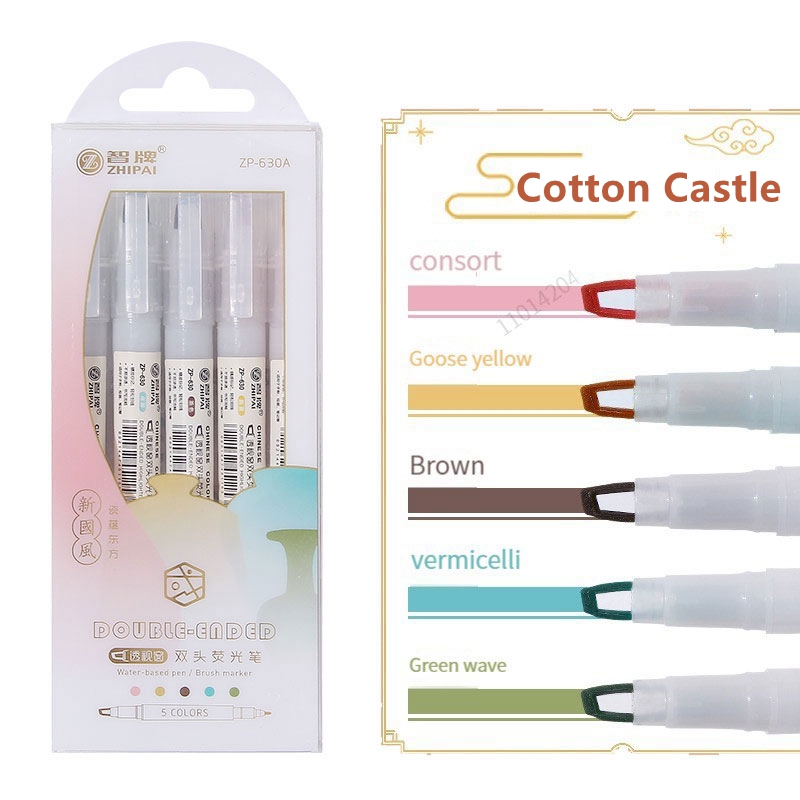 5 sztuk/zestaw podwójna końców – Pastel Highlighter Set Double Ended recenzja i cena