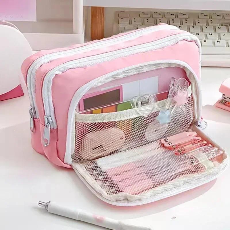 Przenośny, estetyczny piórnik  – Aesthetic Large Pencil Case Pouch recenzja i cena