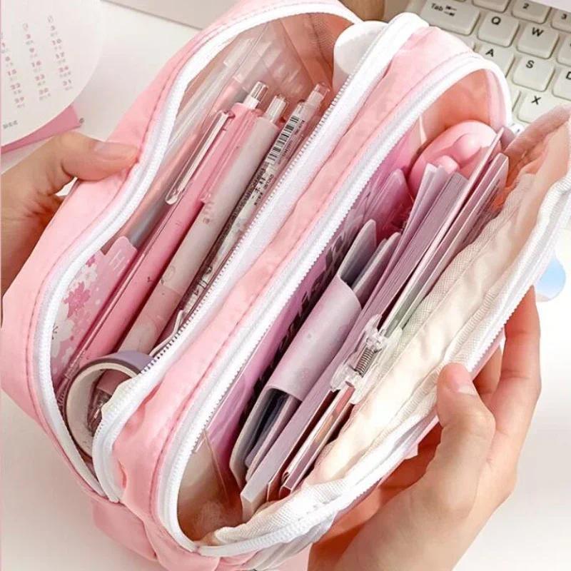 Przenośny, estetyczny piórnik  – Aesthetic Large Pencil Case Pouch recenzja i cena