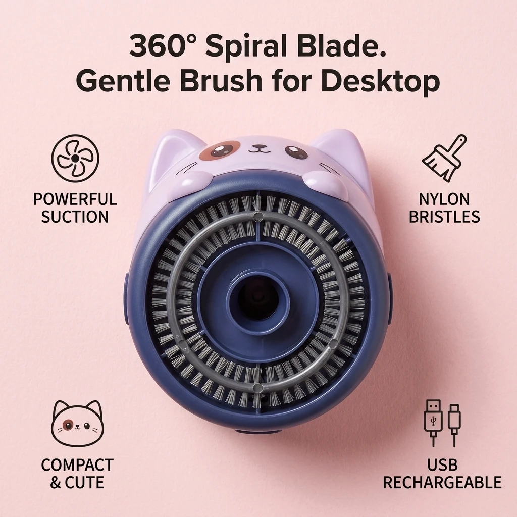 Odkurzacz biurkowy mini, bezpr – Mini Desktop Vacuum Cleaner For Eraser Dust recenzja i cena