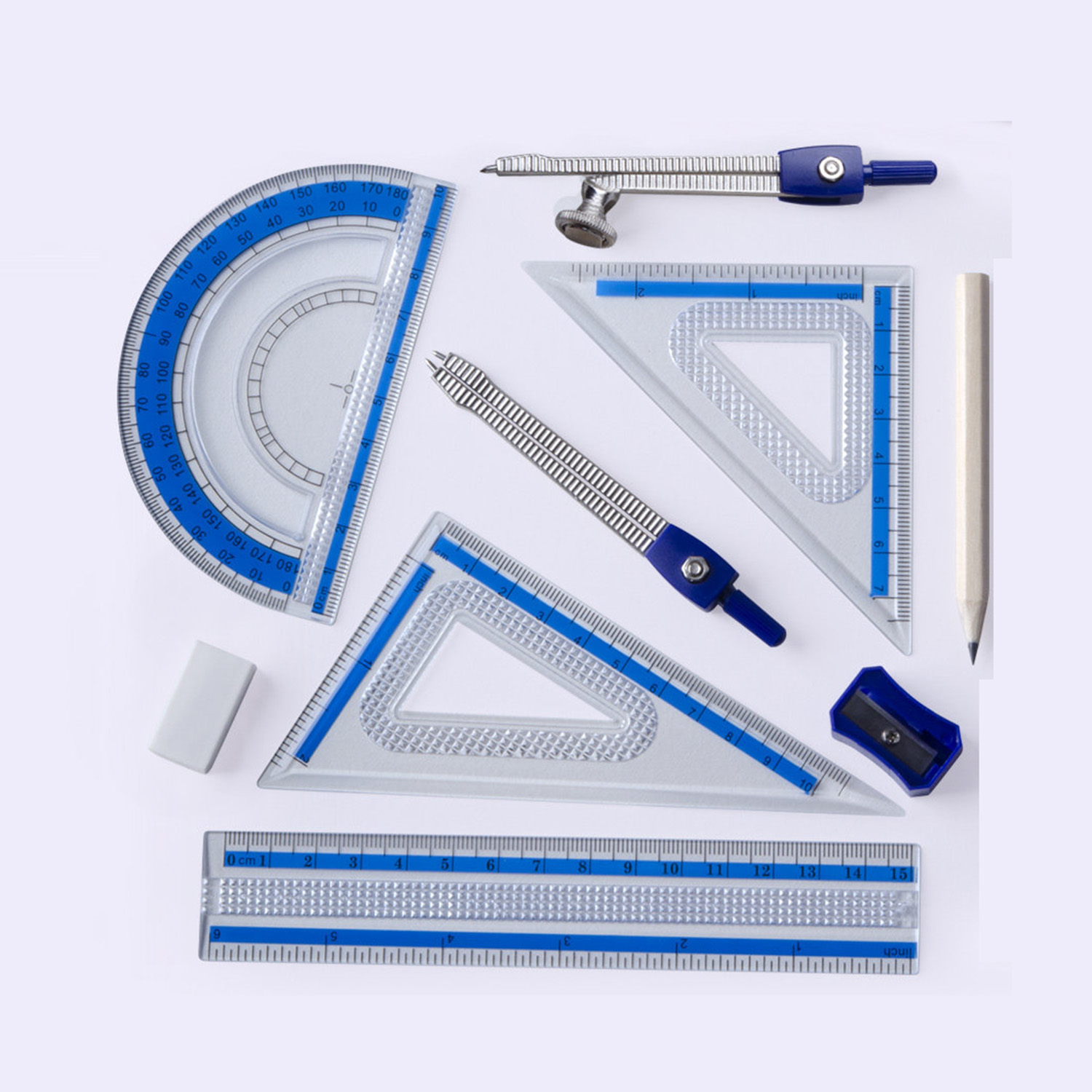 10-częściowy zestaw do geometr – Math Geometry Set With Compass recenzja i cena