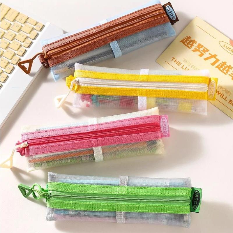 Przezroczysty piórnik z siatki – Clear Mesh Pencil Pouch For Exam recenzja i cena
