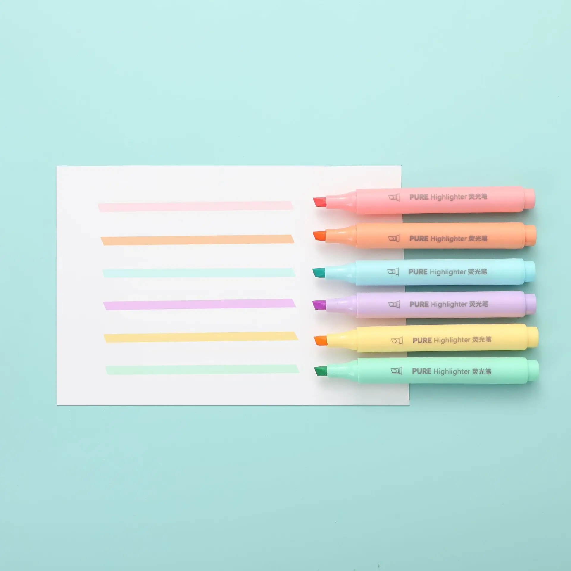 6 sztuk/zestaw Pastelowe Zakre – Pastel Highlighter Set Double Ended recenzja i cena